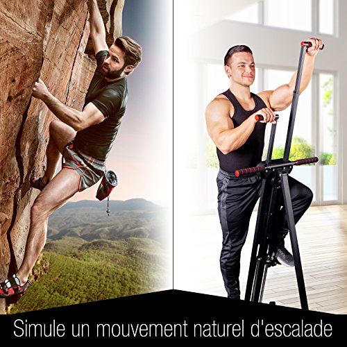 Sportstech Innovador Stepper & Escalador Vertical 2en1 - Ejercicio con Movimientos de Escalada, Plegable, VC300 con diseño Antideslizante - Ideal para Ejercicios con intervalos de Alta Intensidad