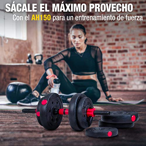 Sportstech Juego de Mancuernas innovadoras 2en1 AH150 | Mancuernas y Pesas | Set de Mancuernas de 20kg, 30kg y 40kg| Cierre de Seguridad + Conector Extra Largo 400mm | Fitness para Hombres y Mujeres Sportstech Juego de Mancuernas innovadoras 2en1 AH150 | Mancuernas y Pesas | Set de Mancuernas de 20kg, 30kg y 40kg| Cierre de Seguridad + Conector Extra Largo 400mm | Fitness para Hombres y Mujeres