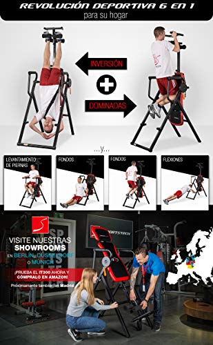 Sportstech Tabla de Inversión Plegable Multifuncional 6 en 1 | Sistema Inteligente de Palanca Giratoria | Ejercicio 360° | Incl. Correa de Seguridad | Fácil Montaje Tabla de Gravedad - IT300 Sportstech Tabla de Inversión Plegable Multifuncional 6 en 1 | Sistema Inteligente de Palanca Giratoria | Ejercicio 360° | Incl. Correa de Seguridad | Fácil Montaje Tabla de Gravedad - IT300