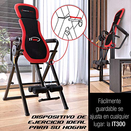 Sportstech Tabla de Inversión Plegable Multifuncional 6 en 1 | Sistema Inteligente de Palanca Giratoria | Ejercicio 360° | Incl. Correa de Seguridad | Fácil Montaje Tabla de Gravedad - IT300