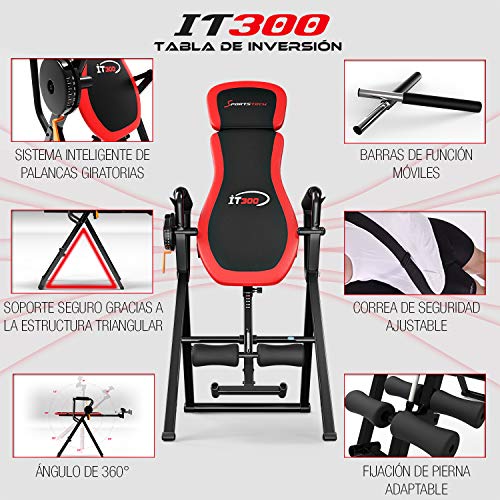 Sportstech Tabla de Inversión Plegable Multifuncional 6 en 1 | Sistema Inteligente de Palanca Giratoria | Ejercicio 360° | Incl. Correa de Seguridad | Fácil Montaje Tabla de Gravedad - IT300 Sportstech Tabla de Inversión Plegable Multifuncional 6 en 1 | Sistema Inteligente de Palanca Giratoria | Ejercicio 360° | Incl. Correa de Seguridad | Fácil Montaje Tabla de Gravedad - IT300