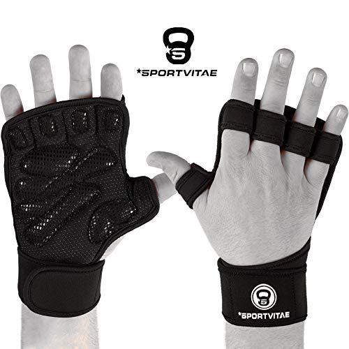 Sportvitae Calleras Crossfit Weightlifting Gloves Guantes de Gimnasio Ventilados Agarres de Mano Protector de Manos Hand Grips Gimnasio Ejercicio Entrenamiento Fitness. para Hombre y Mujer Sportvitae Calleras Crossfit Weightlifting Gloves Guantes de Gimnasio Ventilados Agarres de Mano Protector de Manos Hand Grips Gimnasio Ejercicio Entrenamiento Fitness. para Hombre y Mujer