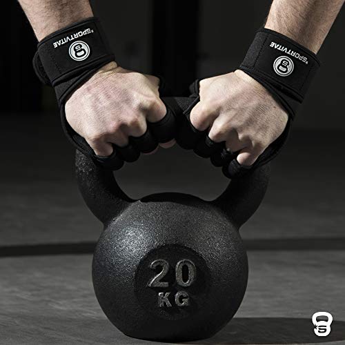 Sportvitae Calleras Crossfit Weightlifting Gloves Guantes de Gimnasio Ventilados Agarres de Mano Protector de Manos Hand Grips Gimnasio Ejercicio Entrenamiento Fitness. para Hombre y Mujer