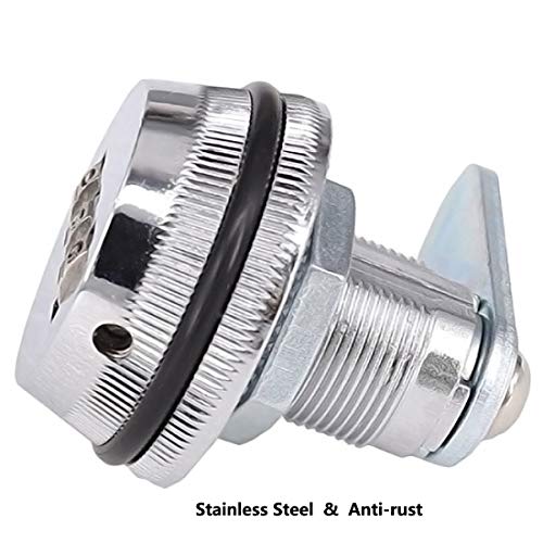 Spotact Combinacion Cam Lock Cerraduras de Seguridad Cromo Brillante Generador Cerradura Codificada Para Caja de Aleacion de Zinc Gabinete (3 Paquete-2cm) Spotact Combinacion Cam Lock Cerraduras de Seguridad Cromo Brillante Generador Cerradura Codificada Para Caja de Aleacion de Zinc Gabinete (3 Paquete-2cm)