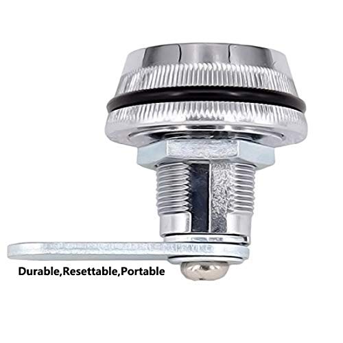 Spotact Combinacion Cam Lock Cerraduras de Seguridad Cromo Brillante Generador Cerradura Codificada Para Caja de Aleacion de Zinc Gabinete (3 Paquete-2cm) Spotact Combinacion Cam Lock Cerraduras de Seguridad Cromo Brillante Generador Cerradura Codificada Para Caja de Aleacion de Zinc Gabinete (3 Paquete-2cm)