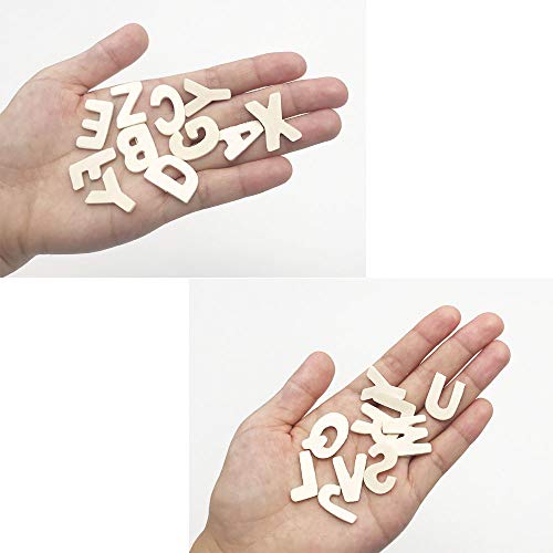 Sprießen 130 Piezas (5 letras cada una), Números de letras de Madera Natural en Mayúsculas Ideal para Manualidades Colgantes Decoración de Bricolaje Muestra la Decoración del hogar Sprießen 130 Piezas (5 letras cada una), Números de letras de Madera Natural en Mayúsculas Ideal para Manualidades Colgantes Decoración de Bricolaje Muestra la Decoración del hogar