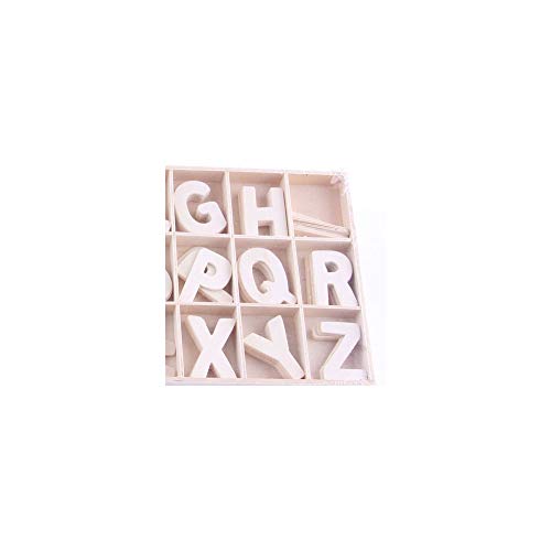 Sprießen 130 Piezas (5 letras cada una), Números de letras de Madera Natural en Mayúsculas Ideal para Manualidades Colgantes Decoración de Bricolaje Muestra la Decoración del hogar Sprießen 130 Piezas (5 letras cada una), Números de letras de Madera Natural en Mayúsculas Ideal para Manualidades Colgantes Decoración de Bricolaje Muestra la Decoración del hogar