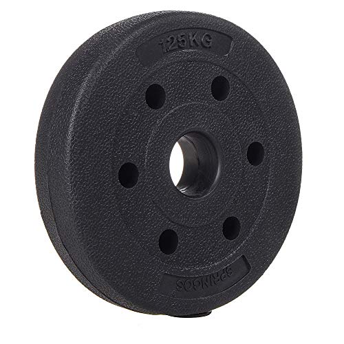 SPRINGOS - Discos para pesas (1 kg, 1,25 kg, 2,5 kg, 5 kg, 10 kg, 15 kg, 20 kg, de plástico, con peso) para acondicionamiento físico, 1,25 kg. SPRINGOS - Discos para pesas (1 kg, 1,25 kg, 2,5 kg, 5 kg, 10 kg, 15 kg, 20 kg, de plástico, con peso) para acondicionamiento físico, 1,25 kg.