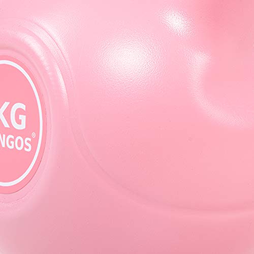 SPRINGOS Pesa rusa Pesa rusa Pesas Pesas Pesas para Mujeres Levantamiento de Pesas Equipo Deportivo Fitness Entrenamiento Pesas Ejercicio Pesas Musculaciones Entrenamiento de Fuerza (Rosa 4kg)