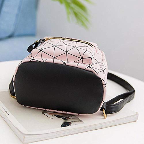 SQDP - Mochila para Mujer (Piel sintética), diseño de celosía, Plata (Plateado) - acqa-160 SQDP - Mochila para Mujer (Piel sintética), diseño de celosía, Plata (Plateado) - acqa-160