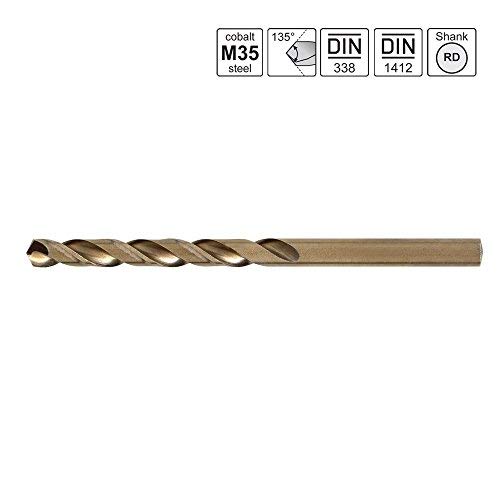 S&R Juego de brocas HSS COBALTO Rectificadas para metal 1,5-6,5 mm, 13 unidades, DIN 338, acero aleado con cobalto, corte tipo C según DIN 1412, 135 ° Caja metálica S&R Juego de brocas HSS COBALTO Rectificadas para metal 1,5-6,5 mm, 13 unidades, DIN 338, acero aleado con cobalto, corte tipo C según DIN 1412, 135 ° Caja metálica