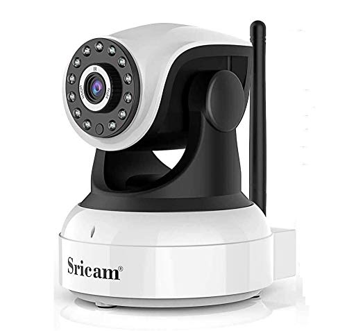 Sricam Ultima versión SP017 Cámara WiFi Interior de vigilancia 1080P inalámbrica IP cámara, Objetivos giratorios, Audio bidireccional, Modo Noche a Infrarrojos, Compatible con iOS Android PC