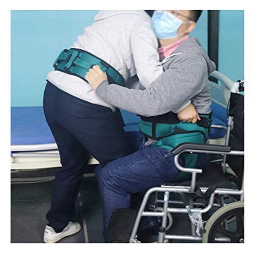 SSCYHT Cinturón Transferencia para Caminar Cómodo con 7 Asas y Hebilla Liberación Rápida Fácil De Usar para Pacientes Ancianos Que Transfieren el Cuidado del Paciente,A+b,M