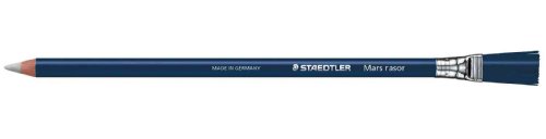 Staedtler – Lote de 6 lápices goma Mars Rasor, azul, con punta escoba,