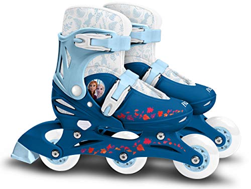 Stamp Sas- Frozen II Adjustable Two in One 3 Wheels Skate, Color Blue, Sizes 27-30 (RN244301) Stamp Sas- Frozen II Adjustable Two in One 3 Wheels Skate, Color Blue, Sizes 27-30 (RN244301)