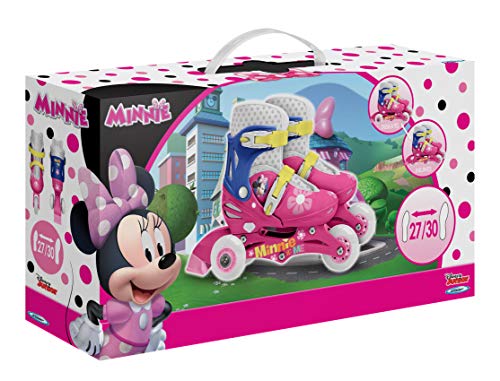 Stamp Sas- Minnie Adjustable Two in One 3 Wheels Skate Size 27-30, Color Pink, Sizes (J100930) Stamp Sas- Minnie Adjustable Two in One 3 Wheels Skate Size 27-30, Color Pink, Sizes (J100930)