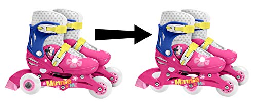 Stamp Sas- Minnie Adjustable Two in One 3 Wheels Skate Size 27-30, Color Pink, Sizes (J100930) Stamp Sas- Minnie Adjustable Two in One 3 Wheels Skate Size 27-30, Color Pink, Sizes (J100930)
