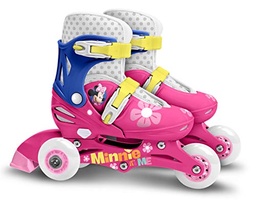 Stamp Sas- Minnie Adjustable Two in One 3 Wheels Skate Size 27-30, Color Pink, Sizes (J100930) Stamp Sas- Minnie Adjustable Two in One 3 Wheels Skate Size 27-30, Color Pink, Sizes (J100930)