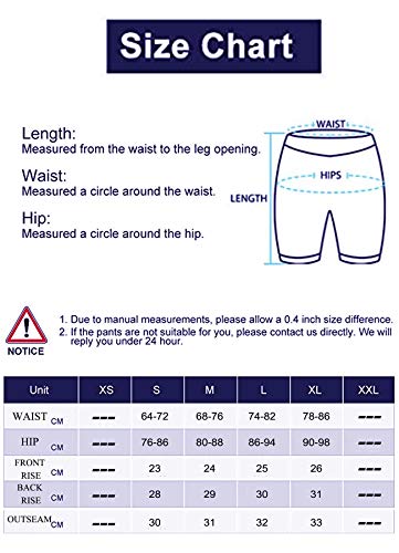 STARBILD Shorts Pantalones Deportes Cortos de Fitness Mallas para Mujer Elástico de Alta Cintura para Correr Gimnasio Gym #1 Classic-Azul Marino M