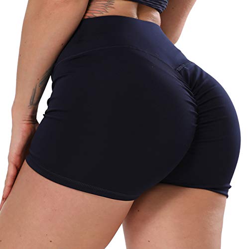 STARBILD Shorts Pantalones Deportes Cortos de Fitness Mallas para Mujer Elástico de Alta Cintura para Correr Gimnasio Gym #1 Classic-Azul Marino M STARBILD Shorts Pantalones Deportes Cortos de Fitness Mallas para Mujer Elástico de Alta Cintura para Correr Gimnasio Gym #1 Classic-Azul Marino M