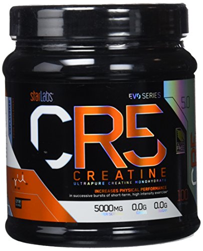 Starlabs nutrition cr5, 100% creatina micronizada, 500gr