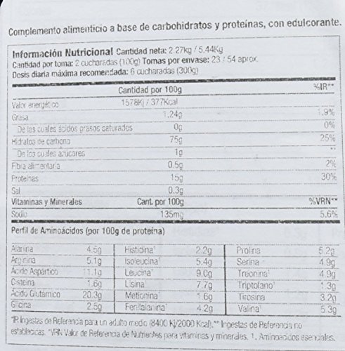Starlabs nutrition xxl myo gainer, 2270gr. ganador de peso Starlabs nutrition xxl myo gainer, 2270gr. ganador de peso