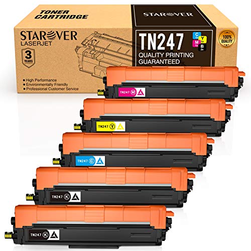 STAROVER Cartucho de Tóner Compatible Repuesto para Brother TN247 TN243 para HL-L3210CW HL-L3230CDW HL-L3270CDW MFC-L3710CW MFC-L3730CDN MFC-L3750CDW MFC-L3770CDW DCP-L3510CDW DCP-L3550CDW(5 Paquete) STAROVER Cartucho de Tóner Compatible Repuesto para Brother TN247 TN243 para HL-L3210CW HL-L3230CDW HL-L3270CDW MFC-L3710CW MFC-L3730CDN MFC-L3750CDW MFC-L3770CDW DCP-L3510CDW DCP-L3550CDW(5 Paquete)