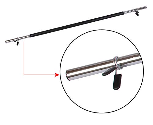 Starry sky Barra de Bloqueo 2pcs 30mm con Barra Gimnasio de Levantamiento de Pesas con Mancuernas Clips de Cuello Barra de Bloqueo de tensión de Resorte Starry sky Barra de Bloqueo 2pcs 30mm con Barra Gimnasio de Levantamiento de Pesas con Mancuernas Clips de Cuello Barra de Bloqueo de tensión de Resorte