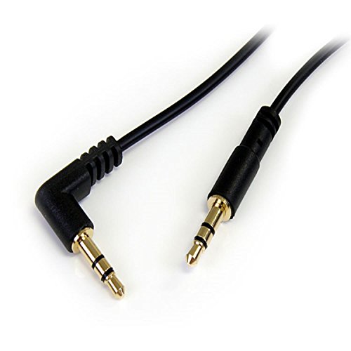 StarTech MU1MMSRA - Cable Delgado de Audio estéreo, 3.5 mm, 30 cm, acodado con ángulo Recto StarTech MU1MMSRA - Cable Delgado de Audio estéreo, 3.5 mm, 30 cm, acodado con ángulo Recto