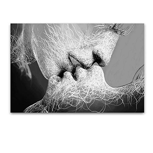 Startonight Cuadro sobre Lienzo en Blanco y Negro Adán y Eva, Impresion en Calidad Fotografica Enmarcado y Listo para Colgar Diseño Moderno Decoración Formato Grande 80 x 120 CM Startonight Cuadro sobre Lienzo en Blanco y Negro Adán y Eva, Impresion en Calidad Fotografica Enmarcado y Listo para Colgar Diseño Moderno Decoración Formato Grande 80 x 120 CM