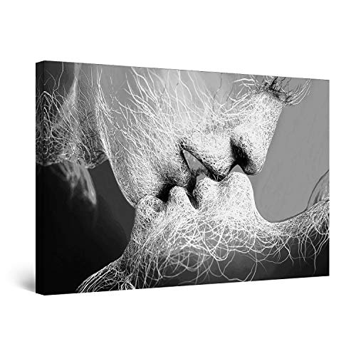 Startonight Cuadro sobre Lienzo en Blanco y Negro Adán y Eva, Impresion en Calidad Fotografica Enmarcado y Listo para Colgar Diseño Moderno Decoración Formato Grande 80 x 120 CM Startonight Cuadro sobre Lienzo en Blanco y Negro Adán y Eva, Impresion en Calidad Fotografica Enmarcado y Listo para Colgar Diseño Moderno Decoración Formato Grande 80 x 120 CM