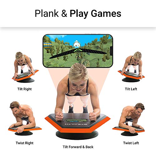 Stealth Core Trainer Personal - Entrenamiento dinámico abdominal, tabla de fitness interactiva con tecnología GamePlay para una espalda saludable y un núcleo fuerte (naranja)