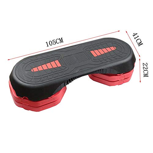 Step Fitness Escalón Ejercicio Stepper Surface Tablero aeróbico de 3 niveles Ajustable antideslizante Aerobic Stepper Home Gym Fitness Training Ejercicio Workout Step Block Board Step Aeróbic Escalón