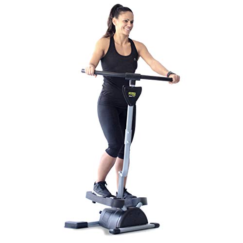 Stepper Fitness Cardio Twister. Ejercita Glúteos, Piernas, Cintura, Abdominales y Brazos. Pantalla Digital de Control.