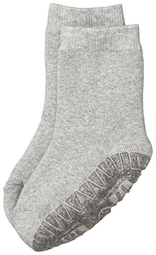 Sterntaler Calcetines con Suela de Goma Antideslizante, Gris Claro, 20 para Bebés