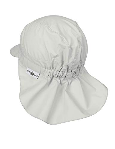 Sterntaler Gorro con visera y protector de cuello, Edad: 12-18 meses, Tamaño: 49, Gris