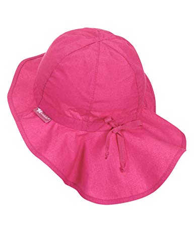 Sterntaler Sombrero unisex con cintas y protector de cuello, Edad: de 2-4 años, Tamaño: 53, Magenta