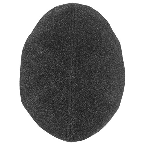 Stetson Gorra Texas Wool Gatsby Cap Hombre - Gorros con Visera Gorro Ivy Pico de Pato Visera, Forro, Forro otoño/Invierno - XL (60-61 cm) Antracita