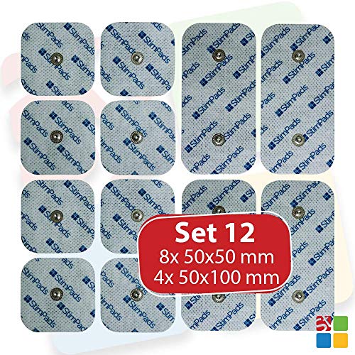 StimPads Electrodos para Compex*, promopack con 4 electrodos 50x100mm “Snap Dual” y 8 electrodos 50x50mm. ¡Funcionan a la perfección con Compex*! ¡Ahorra un 60% en comparación con los Originales! StimPads Electrodos para Compex*, promopack con 4 electrodos 50x100mm “Snap Dual” y 8 electrodos 50x50mm. ¡Funcionan a la perfección con Compex*! ¡Ahorra un 60% en comparación con los Originales!