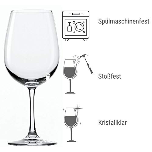 Stölzle lausitz - Copas weinland para Vino Tinto Tipo Burdeos de, de 540 ml, Juego de 6, Copas Tipo Burdeos aptas para lavavajillas, Copas para Vino Tinto Grandes