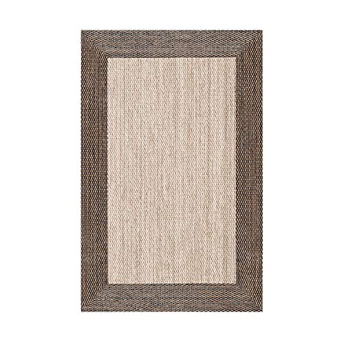 STORESDECO Alfombra vinílica Deblon – Alfombra de PVC Antideslizante y Resistente, Ideal para salón, Cocina, baño…¡Disponible en Medidas Grandes y más Colores! (60cm x 90cm, Marrón)