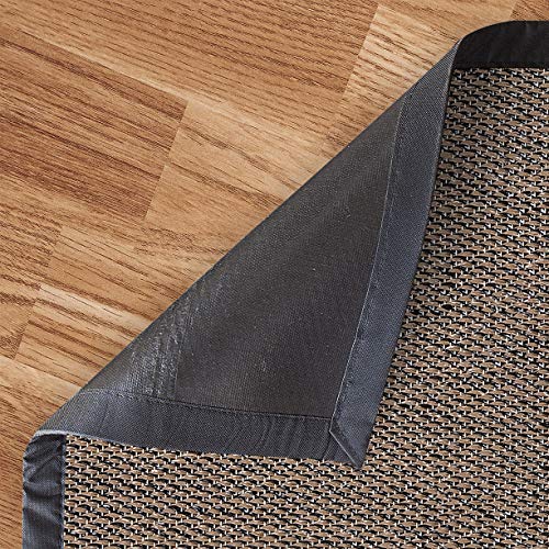 STORESDECO Alfombra vinílica Deblon con Ribete – Alfombra de PVC Antideslizante y Resistente, Ideal para salón, Cocina, baño… (120cm x 180cm, Marrón Oscuro) ¡Más Medidas y Colores!