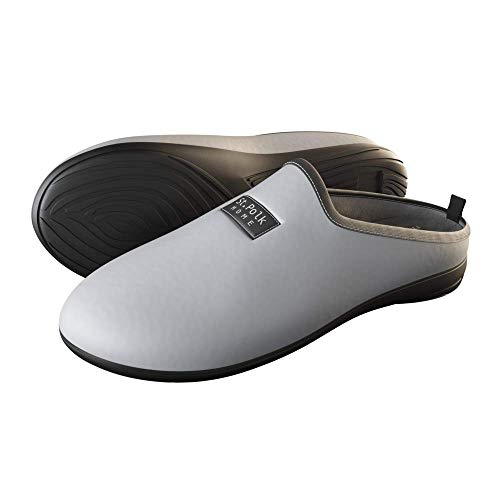 St.Polk® Zapatillas de Estar en casa Hombre/Mujer con Plantilla Extraible Slippers Pantuflas Fabricadas en España Original Unisex Invierno/Verano máxima Comodidad (Gris, Numeric_44)