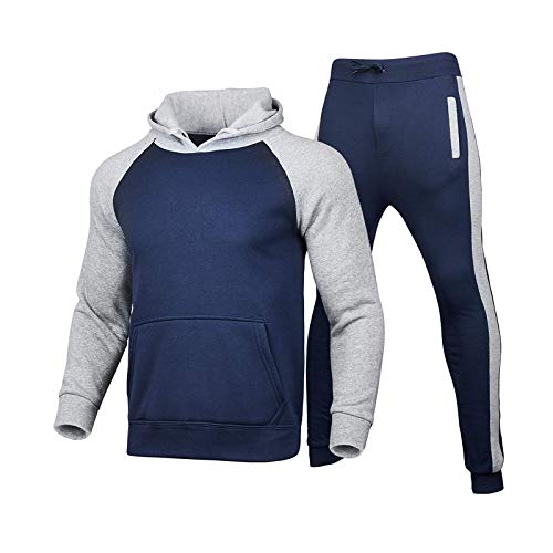 STRIR Chándal de Hombre 2 Piezas,Con Ropa de Deporte Top Sudadera,Moda Slim Fit Otoño y Invierno Chándal Completo,Para Correr Entrenamiento,Deportivo Informal STRIR Chándal de Hombre 2 Piezas,Con Ropa de Deporte Top Sudadera,Moda Slim Fit Otoño y Invierno Chándal Completo,Para Correr Entrenamiento,Deportivo Informal