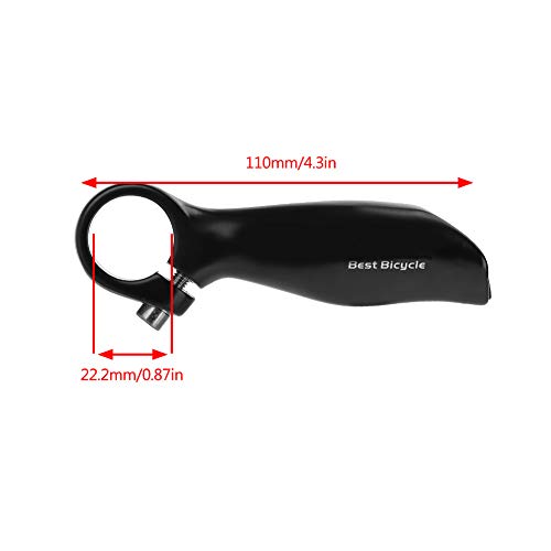 stronerliou Mountain Bike Small Vice Aleación de Aluminio Manillar Extremos del Manillar para Carretera Mountain Bike Aleación de Aluminio Bicicleta Bar End (Negro) stronerliou Mountain Bike Small Vice Aleación de Aluminio Manillar Extremos del Manillar para Carretera Mountain Bike Aleación de Aluminio Bicicleta Bar End (Negro)