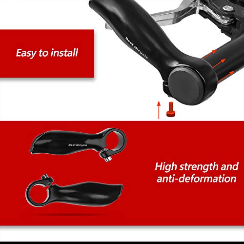 stronerliou Mountain Bike Small Vice Aleación de Aluminio Manillar Extremos del Manillar para Carretera Mountain Bike Aleación de Aluminio Bicicleta Bar End (Negro) stronerliou Mountain Bike Small Vice Aleación de Aluminio Manillar Extremos del Manillar para Carretera Mountain Bike Aleación de Aluminio Bicicleta Bar End (Negro)