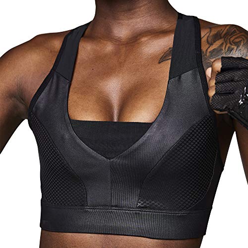 STRONG by Zumba Sujetador Deportivo con Espalda Cruzada Top Mujer de Gimnasio, Black, XS