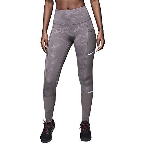 Strong ID Fitness Gym Tummy Control Leggings Deportivos Mujer de Cintura Alta, Grey, L