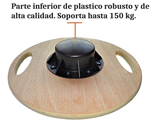 Stryser Tabla de Equilibrio de Madera, Balance Board Fitness Ejercicio Coordinación diámetro 39,5 cm