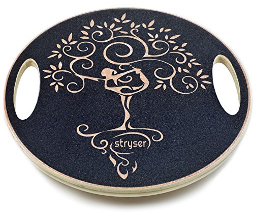 Stryser Tabla de Equilibrio de Madera, Balance Board Fitness Ejercicio Coordinación diámetro 39,5 cm Stryser Tabla de Equilibrio de Madera, Balance Board Fitness Ejercicio Coordinación diámetro 39,5 cm